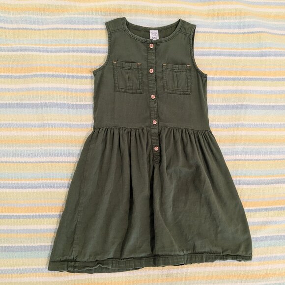 Girl's Carter's Evergreen Tank Dress Size 6/6x - Picture 1 of 6